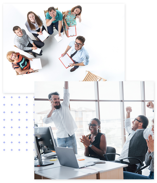 Escritorio moderno con laptop